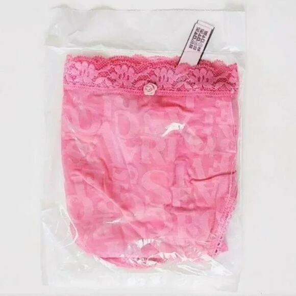 New Victoria's Secret Women's Logo Burnout Hiphugger Panties - Picture 4 of 6